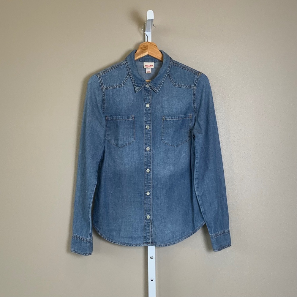 Mossimo Chambray Button-up Blouse